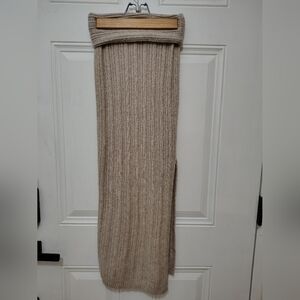 wild fable Beige Ribbed Knit Skirt